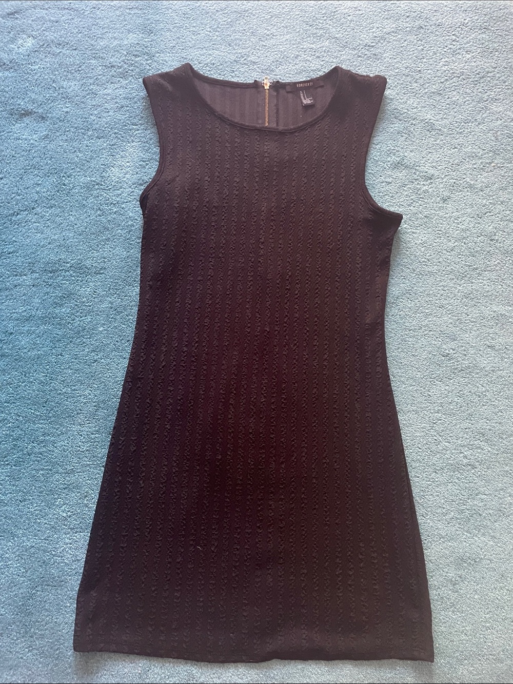 Forever 21 Black Sleeveless Knit Mini Dress